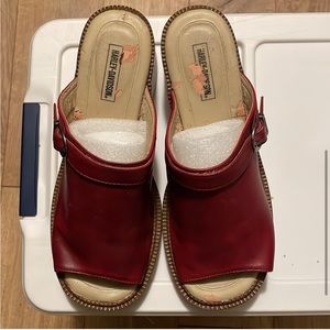Rare Vintage Harley Davidson Slides with Heel